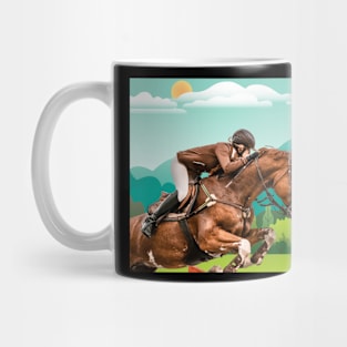 Put some excitement between your legs. Ride a horse Mug